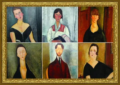 Immagine prodotto di Grafika Puzzle Collage Modigliani - puzzle d'arte da 500 pezzi