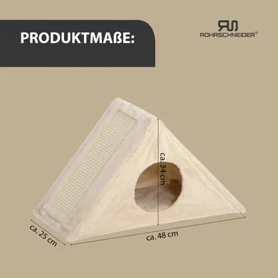 Produktbild von Katzenhöhle Kratzpyramide Kratzspielzeug + 2 Extra Spielbälle