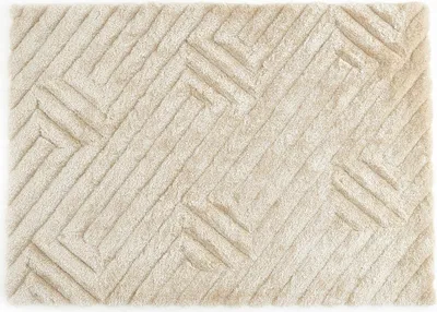 Produktbild von Hochflorteppich mit Relief-Optik - 160 x 230 cm - Off-White - MAZE