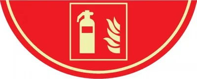 Produktbild von Aufkleber | PERMALIGHT power langnachleuchtend Bodenmarkierung Feuerlöscher, ...