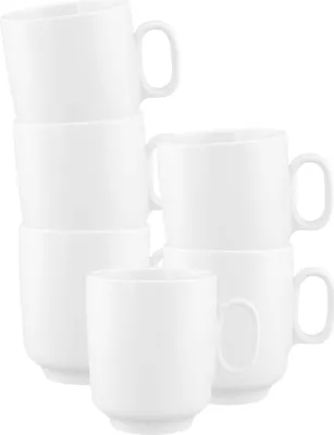 Produktbild von Seltmann Weiden Sento Home weiß Becher mit Henkel 0,40 l 6er Set