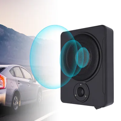 Produktbild von 8-calowy ultra cienki subwoofer Car Audio Zmodyfikowany wzmacniacz mocy Sub Bass Głośnik pod siedzeniem Slim Active Kit 200W