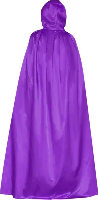 Produktbild von Halloween Umhang mit Kapuze Mittelalter Umhang Kapuzenumhang Vampir Kostüm Cape Kostüm Vampir Umhang Jedi Mantel Darth Vader Umhang, lila, 150cm