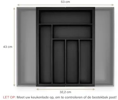 Imagen del producto de Organizador de escritorio de bambú, 43 cm de profundidad, color , ideal para mostradores de tiendas