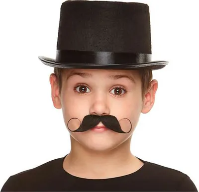 Produktbild von Mom Kindheitsschnurrbart Schwarz Schwarz One Size