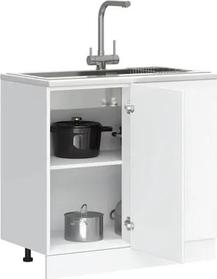 Produktbild von Hochwertig Küchenunterschrank Kalmar Weiß Holzwerkstoff 854318