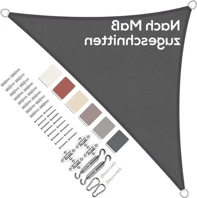 Produktbild von Balkon-Sonnensegel wasserfest - Dreieckig in Anthrazit, 16 x 16 x 23 m