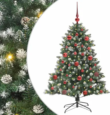Obrázok produktu pre vidaXL Umelý vianočný stromček so 150 LED diódami so stojanom Zelený 150 cm