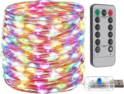 Obrázok produktu pre USB vianočné osvetlenie - drôty 300 LED viacfarebné
