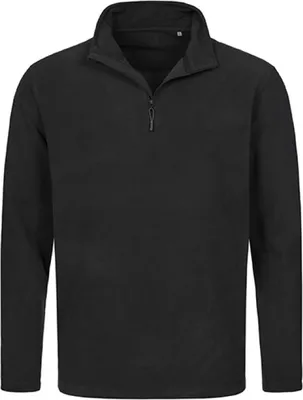 Image de Stedman ST5020 | Active Fleece Half Zip / Sweatshirt pour hommes | ÖKO-TEX | WRAP - couleur : Black Opal - taille : XL