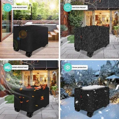 Produktbild von Famanu Gartenwagen mit Vorderrad-Bremse, 150 kg Tragkraft, robuster Strandwagen auf großen Reifen