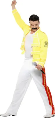 Obrázok produktu pre Queen - Kostým Freddieho Mercuryho pre mužov SM3371 (M) (žltá/biela/červená)