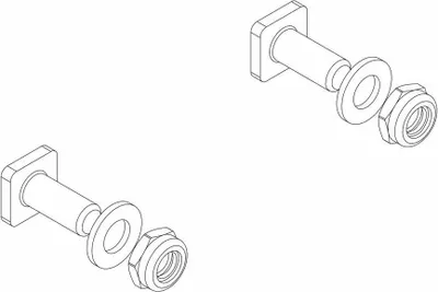 Produktbild von MUNK Montagesatz für Streben für Plattformleitern Podesttreppe