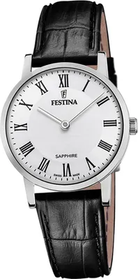 Produktbild von Festina Damen Uhr Swiss Lederarmband schwarz D2UF20013/2