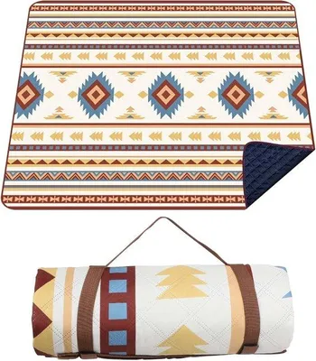 Produktbild von Famanu Picknickdecke Wasserfest - 200 x 200 cm - Gelb