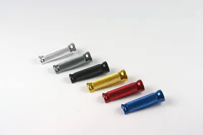 Produktbild von LSL Sport-Rasten, Ersatzfußrasten, Länge 85 mm, Aluminium gefräst, titan eloxiert, Lieferung paarweise, fahrzeugspezifische Gelenke bitte separat bestellen