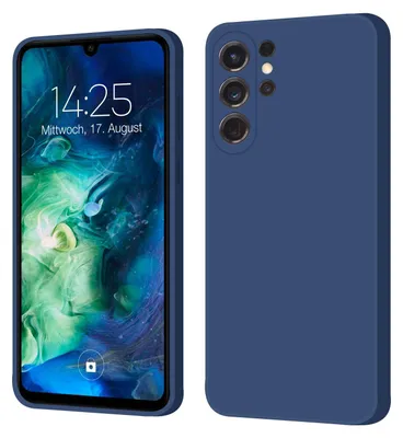 Produktbild von Hülle für Samsung Galaxy S24 Ultra Case Cover Bumper Smartphone Softgrip Schutzhülle Farbe: Blau