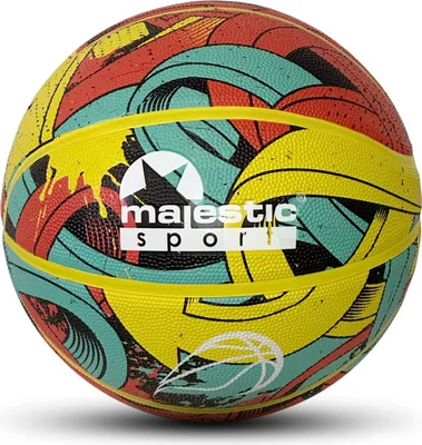 Produktbild von Majestic Sport Basketball Outdoor Indoor, Basketbälle größe 7 Arow Multicolor