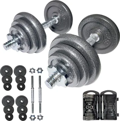Produktbild von Einheitsgröße STR-118|SPORTINATOR "Machine" Kurzhantel Set 20 kg mit Koffer