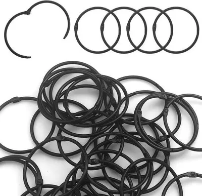 Obrázek produktu pro Kovové kartičky – Organizace dokumentů – 5 cm – 30 kusů – černé