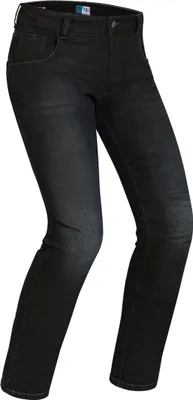 Produktbild von PMJ New Rider Motorradjeans, schwarz/dunkelblau, 38
