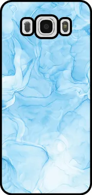 Immagine prodotto di Smartphonica Custodia per telefono adatta a Samsung Galaxy J5 2016 con stampa in marmo - Custodia posteriore in TPU con design in marmo - Azzurro