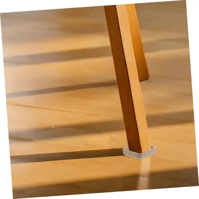 Produktbild von 4 Stück Holzmaserung Filz Möbeluntersetzer Rutschfeste Stuhlbeinschoner und Bettgestellbeinabdeckungen für Bodenschutz im Wohnbereich