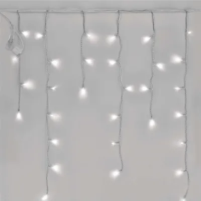 Standard LED spojovací řetěz blikající – rampouchy, 2,5 m, venkovní, studená bílá