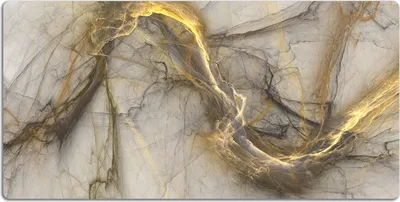 Produktbild von Schreibtischmatte Tischunterlage 100x50 cm Mauspad - Marmor golden