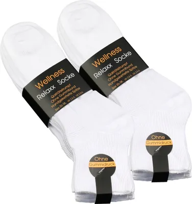 Produktbild von VCA® Wellness Kurzsocken 8 Paar, mit Komfort-Bündchen 35-38 weiss