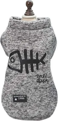 Productafbeelding van Sweatshirt voor hond, visgraatmotief - Marineblauw, maat S