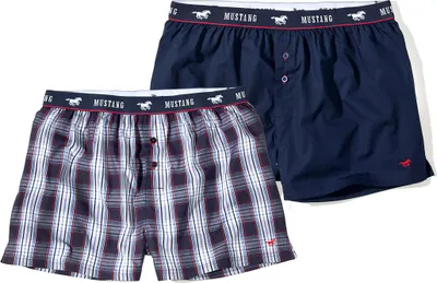 Produktbild von MUSTANG CHARLIE Herren Unterhose Boxershorts Unterwäsche Sport 2er Set