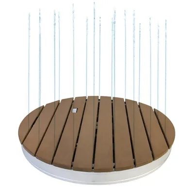 Produktbild von Outdoor Gartendusche Bodendusche, rund Ø 74 cm, mit Gartenschlauchanschluß