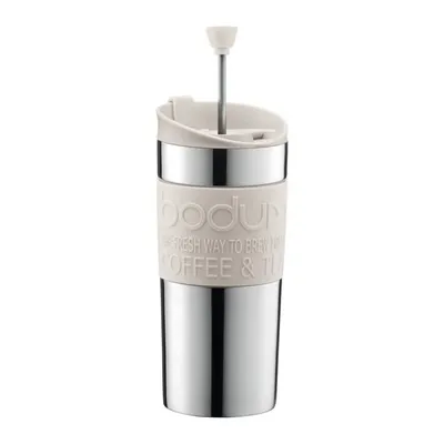 Image de Bodum 11067-913, Cafetière à piston de voyage, 0,35 l, en acier inoxydable
