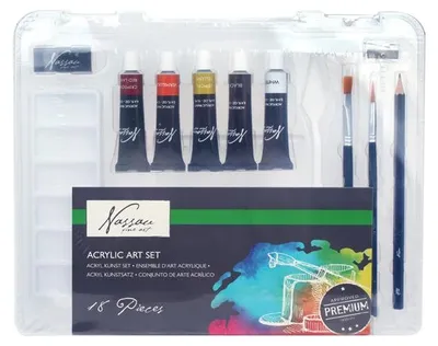 Obrázok produktu pre Sada akrylových farieb Nassau Fine Art – 18 dielna