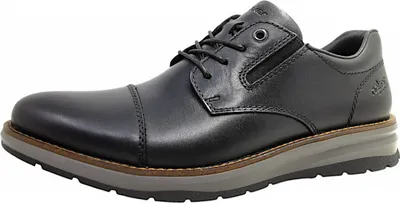 Image de Chaussures de ville Rieker pour hommes, lacets, couleur noire, style décontracté