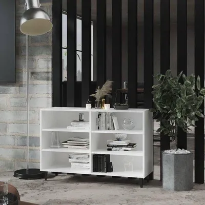 Produktbild von Wit Hochglanz Schrank mit Aufbewahrung 103x35x70 cm
