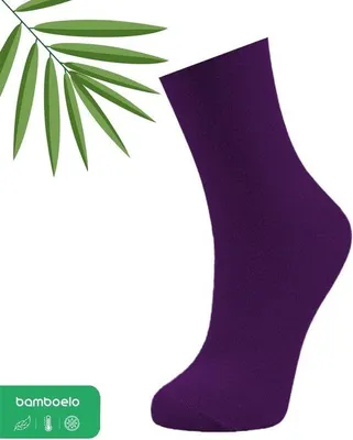 Produktbild von Bambus Socken Damen Nahtlos Atmungsaktiv Größe 36-40 Lila