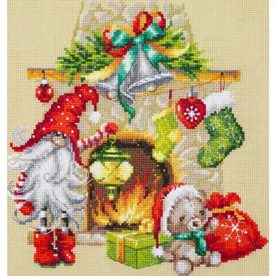 Obrázok produktu pre Súprava krížikového stehu "Čakanie na Vianoce" z edície Magic Needle Zweigart, počítaný vzor, 22x22cm