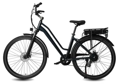 Image de Vélo Électrique MAXTURN Urban7 - Moteur 250W Batterie 36V12.8AH 27.5" Frein à Disque Mécanique - Foncé Bleu