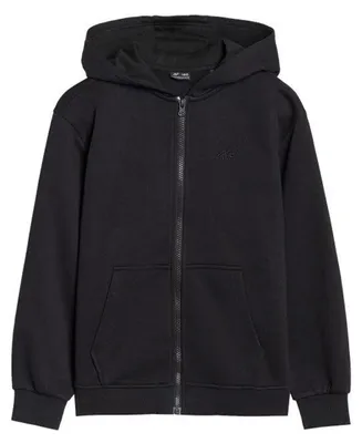 Produktbild von 4F - "4FJWMM00TSWSM1859" Hoodie mit durchgehendem Reißverschluss für Kinder PP5505 (146) (Schwarz)