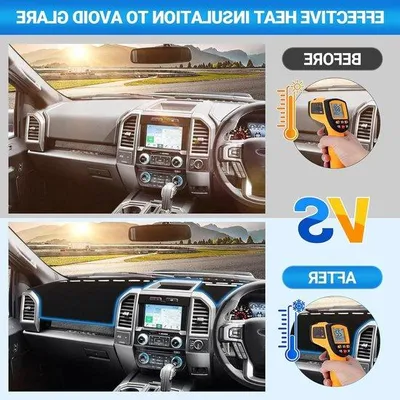 Obrázek produktu pro Autoplachta – rohož do vozu – chrání palubní desku – na míru – F150 2015–2020 – černá