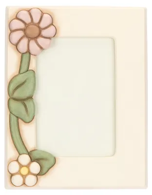 Bilderrahmen mit Ringelblumen, Keramik, 16,4x3,7x20,8 cm