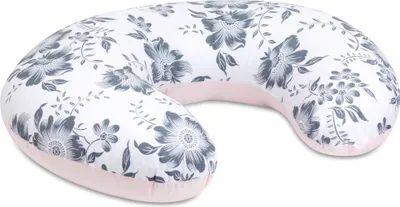 Produktbild von Bellochi Stillkissen mit Bezug - aus 100% Baumwolle -   - Baby Lagerungskissen - Kuschelkissen - 40x60 cm Multifunktionale Positionierung - pink berry