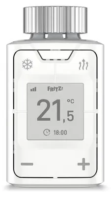 Produktbild von FRITZ! Smart Thermo 302, Weiß, Tasten, 0 - 50 °C, 40 m, °C, AA