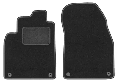Immagine prodotto di Tappetini anteriori in moquette per Saab 9-3 II 2002-2014 (cabrio) – 2 pezzi, grigio grafite, su misura – Wielganizator LUX