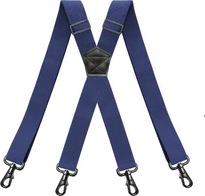 Produktbild von Heren Hosenträger, 3,8 cm breit – verstellbar und elastisch – X-Form für hohe Belastbarkeit