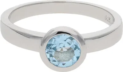 Produktbild von JuwelmaLux echter Blautopas Ring 925 Silber JL10-07-2926 54