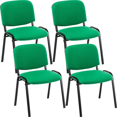 Zdjęcie produktu dla zestaw 4 krzeseł dla gości z tkaniny Ken