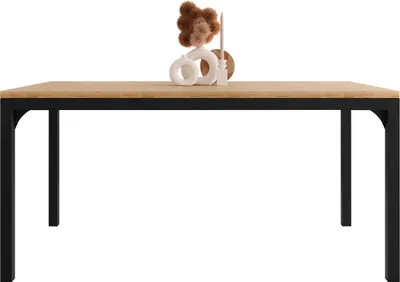 Produktbild von MIRJAN24 Couchtisch Mocca 1, Wohnzimmer Kaffeetisch, Beine und Seiten aus Stahl (Farbe: Schwarz / Eiche Craft Gold)